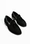Men's Black Suede Loafer Corcik Shoes - 2