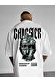 Streetwear Graphic Tee for Men - Bold "Gangster" and "Never Give Up" Prints
