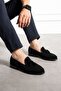 Men's Black Suede Loafer Corcik Shoes