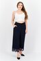 Women Regular Fit Textured Wide Leg Pants, Blue - 4