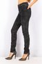 Women Skinny Fit Stretchable High Rise Jeans, Black - 4