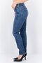 Women Regular Fit Washed Denim Jean, Blue - 2
