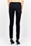 Women Skinny Fit Mid Waist Solid Denim, Black - 4