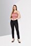 Women Slim Fit Plain Denim Jeans, Black - 2