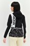 Women Brand Logo Windbreaker Jacket, Black - 3