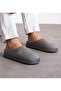 Gray Men's House Slippers |   Orthopedic |   Soft Sole |   Groom's Slippers & Dowry Holder with Fur Inside
