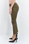 Women Regular Fit Solid Stretchable Jeans, Olive - 3