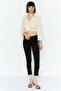 Women Skinny Fit Graphic Print Stretchable Jeans, Black - 3