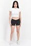 Women Regular Fit Embroidered Shorts, Grey - 4