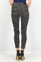 Women Regular Fit Animal Print Stretchable Jeans, Black - 4