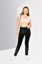 Women Slim Fit Mid Waist Stretchable Denim, Black - 4