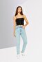 Women Regular Fit Washed Stretchable Jeans, Light Blue - 2