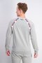 Men Regular Fit Brand Print Sweater, Grey - 3