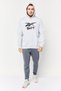 Men Sportswear Fit Long Sleeve Outdoor Hoodie, Grey - 2