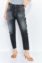 Women Slim Fit Washed Denim Jeans, Wash Grey