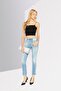 Women Regular Fit Washed Denim Jeans, Blue - 2