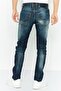 بنطلون جينز رجالي قابل للتمدد بقصّة Slim Fit، أزرق داكن - 4
