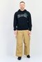 Men Sportswear Fit Long Sleeves Outdoor Hoodie, Black - 4