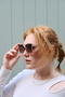 New Season Bone Model Luxury Women's Sunglasses - 5