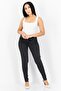 Women Skinny Fit Washed Denim Jeans, Black - 3