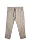 Cargo Pocket Suitable for 100 Kilo - 180 Kilo Men's Large Size Gabardine Trousers Stone
