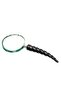 Horn Handle Brass Magnifier, Silver, 26X10 - 2