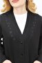 Steel Knitted Mother Cardigan Black - 3