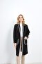 Steel Knit Shepherd Stitched Shawl Collar Tunic Cardigan