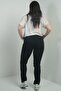 Women's High Waist Tube Leg Large Size Lycra Jeans - 4