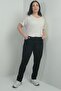 Women's High Waist Tube Leg Large Size Lycra Jeans - 3
