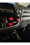 3-Pack Knitting Patterned Red Heart Vehicle Clip Car Air Conditioning Ornament Torpedo Vehicle Accessory Interior Ornaments - 4