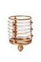حامل شمع معدن ذهبي ديكور أنيق - 2