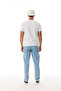 Men's White Crew Neck Short Sleeve Knitted T-Shirt - 2