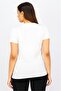 Women Crew Neck Short Sleeve Graphic Print T-Shirt, White - 2