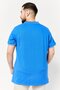 Men Regular Fit Embroidered Logo Short Sves Polo Shirt, Blue - 4