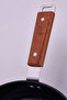 مقلاة ووك من الألومنيوم من بين، أسود، 20 سم - 7