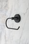 Black Open Toilet Roll Holder WC Paper Holder Toilet Paper Hanger - 2