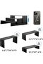 Black Acrylic Display Stand, 3 Tier Set of 2 (6 Pieces) Acrylic Shelves Organizer Display Stand - 4