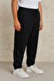 Men's Black Linen Loose Cut Comfortable Fit Trousers