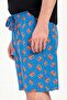 Men's Cobalt Blue Shorts 100% Cotton C2T1N1O804 - 3