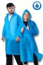 Women Men Raincoat Hooded Snap Fastener Eva Blue Raincoat Bymmrc881R08