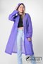 Women Men Raincoat Hooded Snap Fasteners Eva Purple Raincoat M21Mrc881R09 - 8