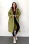 Women Men Raincoat Hooded Snap Fastener Eva Khaki Raincoat Bymmrc881R06 - 8