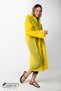 Women Men Raincoat Hooded Snap Fasteners Eva Yellow Raincoat M21Mrc881R01 - 5