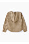 Boys Woven Cotton Hooded Checkered Shirt - 3