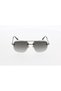 Men's Smoked Organic Gradient (Uv) Glass Steel Closed Frame Curved Classic Sunglasses Mu2361 03 60-