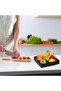 7 Pcs Acrylic Display Box Acrylic Cube 5 Sided Acrylic Box with Hollow Bottom Food Risers 7 Size - 7