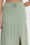 Women's Skirt - Muslin Slit Long Skirt - 2120 - 6