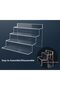 Acrylic Risers for Display, 12" Clear Display Stand for Perfume Organizer, 4 Tier - 3