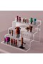 Acrylic Risers for Display, 12" Clear Display Stand for Perfume Organizer, 4 Tier